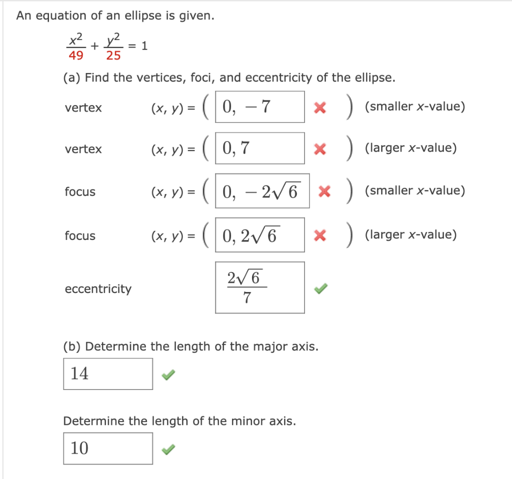 solved-an-equation-of-an-ellipse-is-given-x2-y2-1-36-chegg