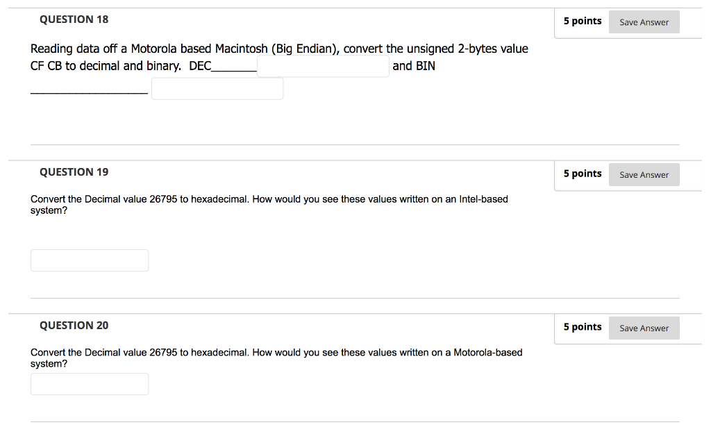 Solved QUESTION 18 5 points Save Answer Reading data off a | Chegg.com