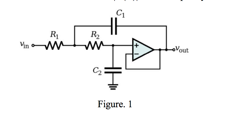 Solved 4)A second order low pass filter is generally | Chegg.com
