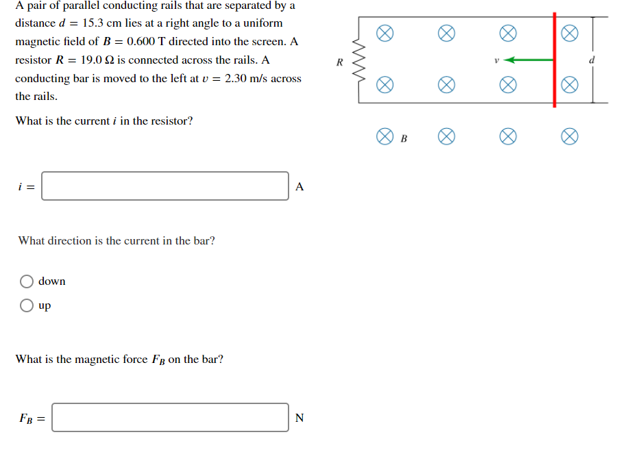 solved-a-pair-of-parallel-conducting-rails-that-are-chegg