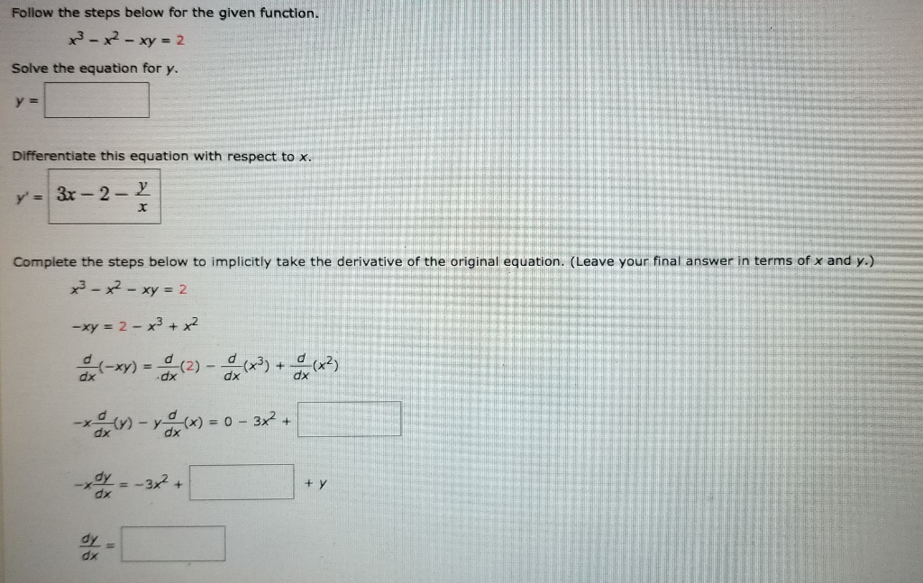 Solved Follow The Steps Below For The Given Function X X Chegg Com