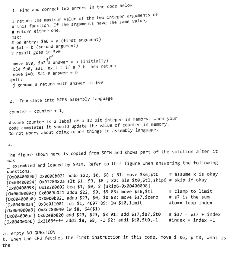Solved 1. Find and correct two errors in the code below # | Chegg.com