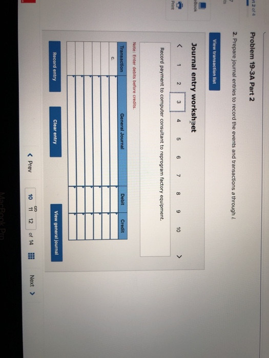 Solved Problem 19-3A Source documents, journal entries The | Chegg.com