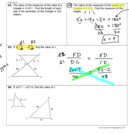 Solved 13. The ratios of the measures of the sides of a | Chegg.com