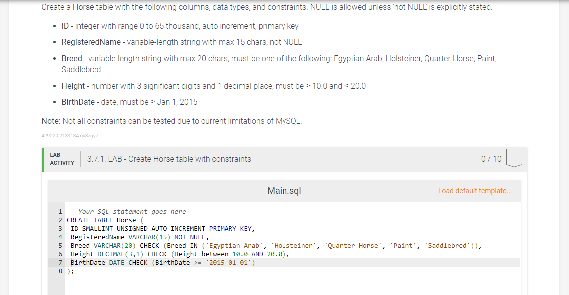 solved-create-a-horse-table-with-the-following-columns-data-chegg