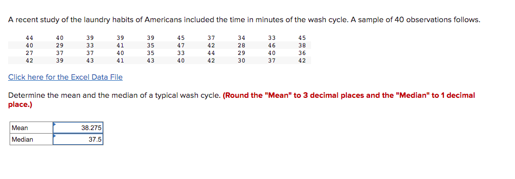Solved A Recent Study Of The Laundry Habits Of Americans Chegg