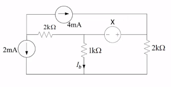 Solved X 4mA 2kΩ + 2mA 1kΩ 2kΩ 16 | Chegg.com