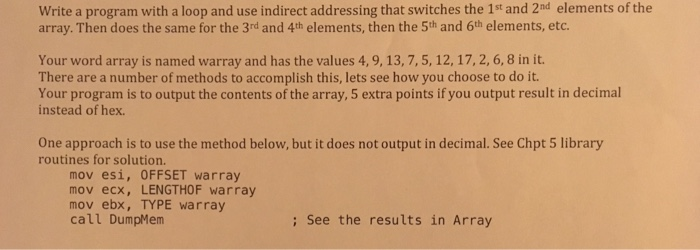 Solved This is an assembly language program | Chegg.com