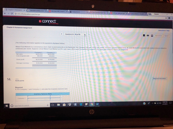 connect chapter 6 homework accounting