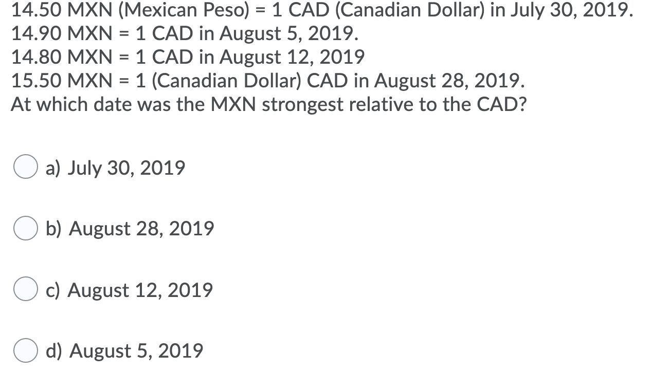 Cad to deals mexican peso