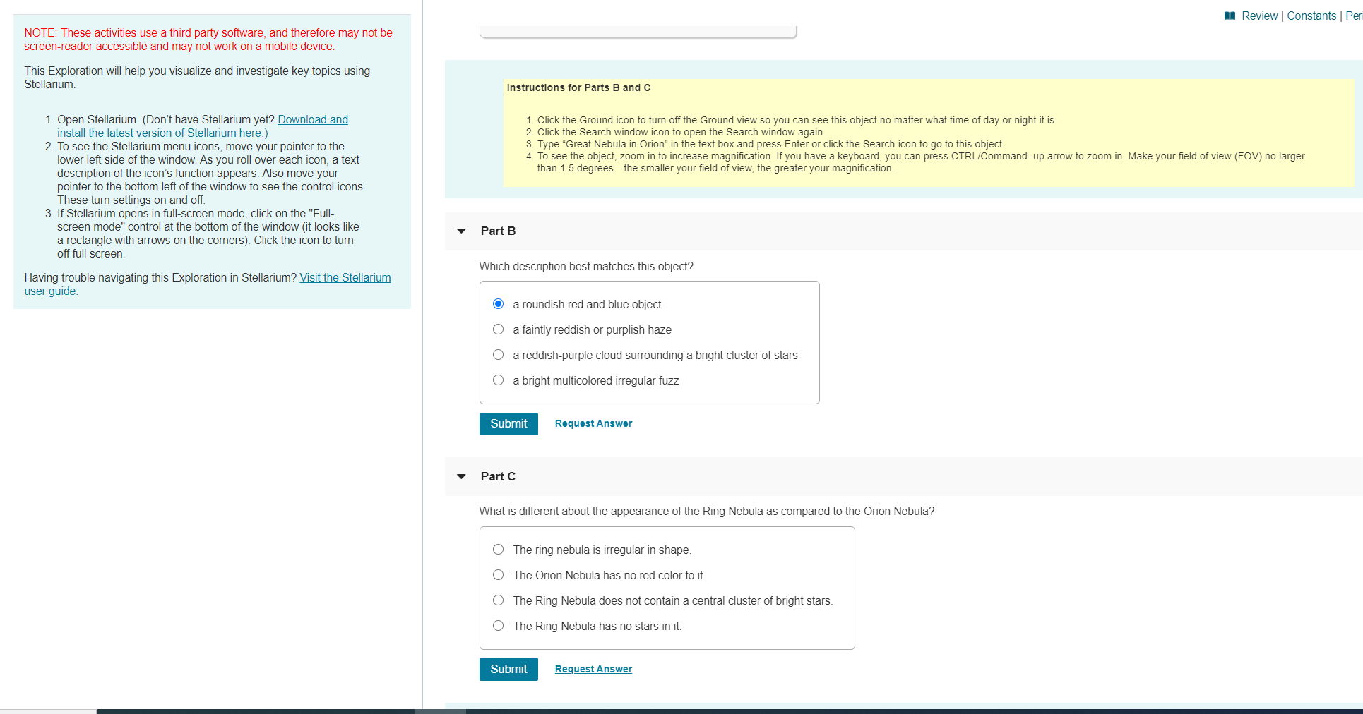 Review Constants Peri Note These Activities Use A Chegg Com