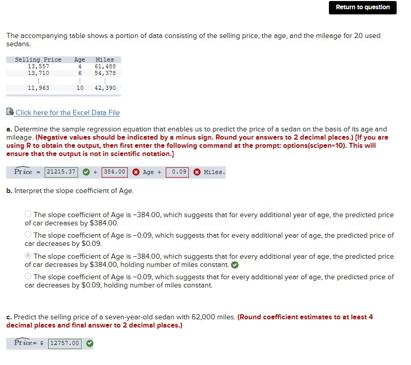 Solved (1) The accompanying table shows a portion of data | Chegg.com