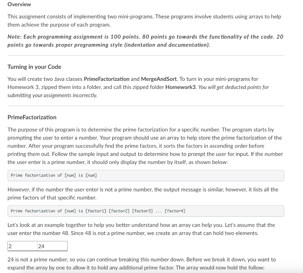 Solved Overview This assignment consists of implementing two | Chegg.com