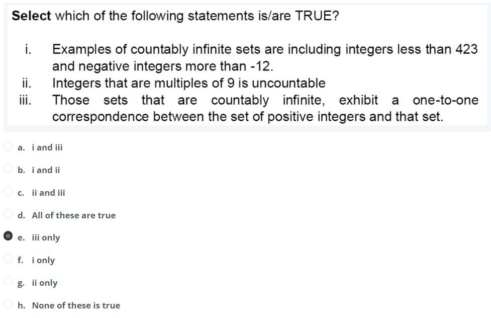 Solved Select which of the following statements is/are TRUE? | Chegg.com
