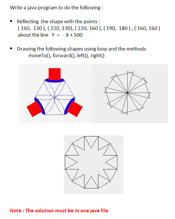Solved Write a java program to do the following: - | Chegg.com