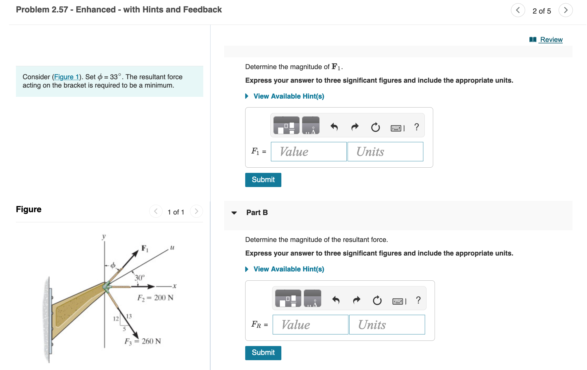 Solved Problem 2.57 - Enhanced - with Hints and Feedback 2 | Chegg.com