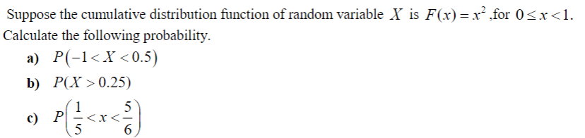 Solved Suppose The Cumulative Distribution Function Of | Chegg.com