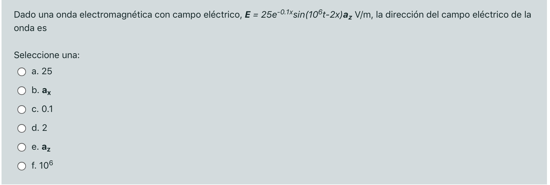 Solved Given An Electromagnetic Wave With An Electric Fie Chegg Com