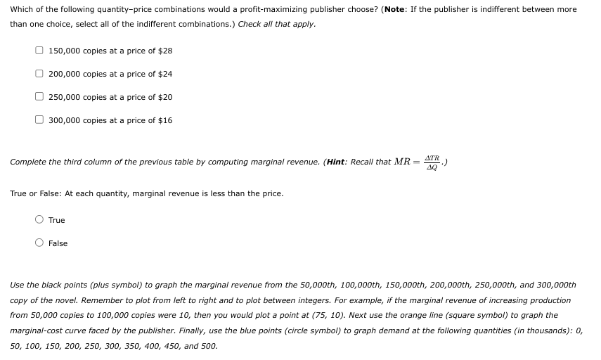 Solved 1. Problems and Applications Q1 A publisher faces the | Chegg.com
