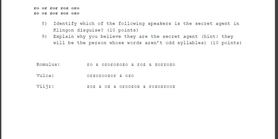 Solved Name: Discussion 3 CSI 311 Answer each of the | Chegg.com