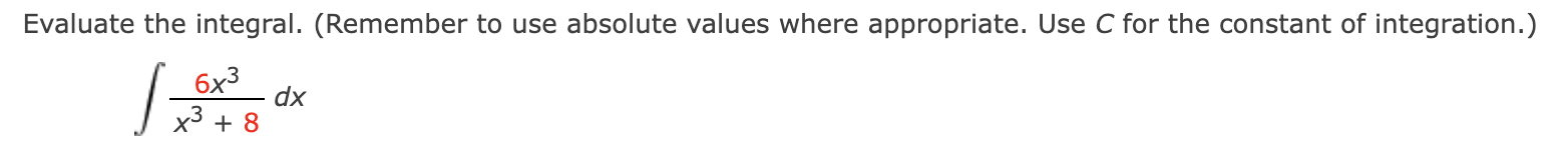 Solved Evaluate the integral. (Remember to use absolute | Chegg.com
