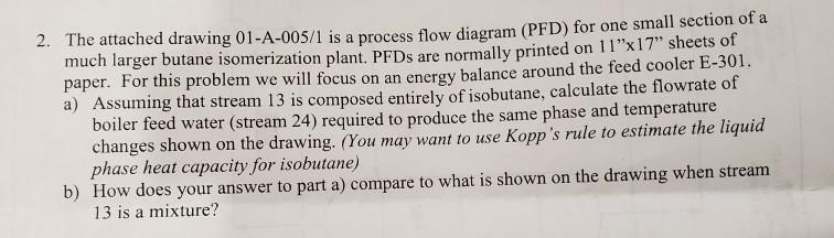 2 The Attached Drawing 01 A 005 1 Is A Process Flow Chegg Com