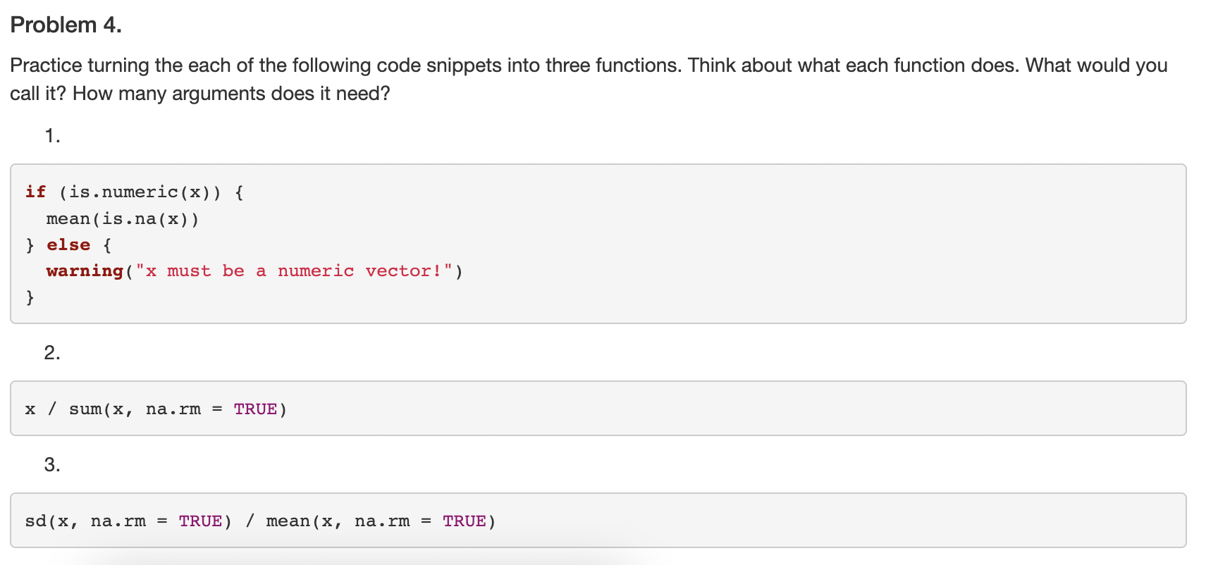 Solved Practice turning the each of the following code | Chegg.com