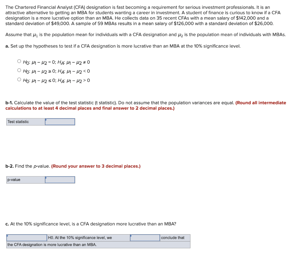 solved-the-chartered-financial-analyst-cfa-designation-is-chegg