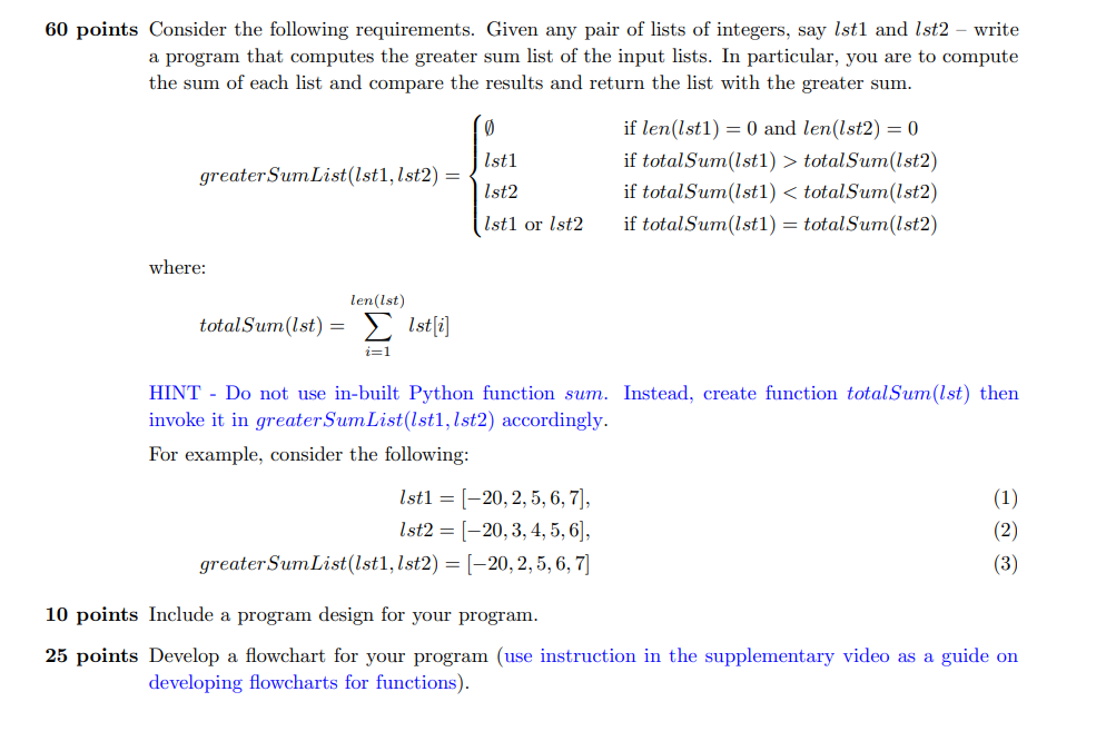Solved Create a python program with a pseudo code and | Chegg.com