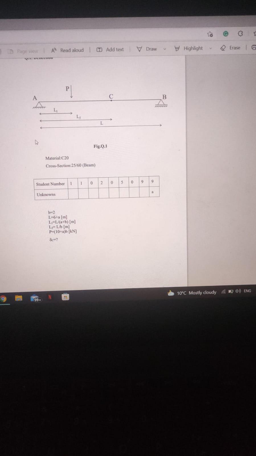 Solved JO 1 Page view A Read aloud 1 Add text ♡ Draw | Chegg.com