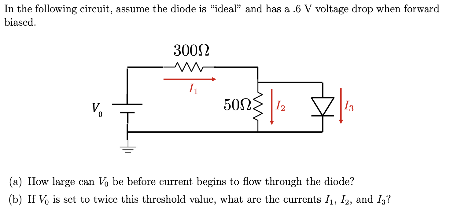 Solved In The Following Circuit, Assume The Diode Is "ideal" | Chegg ...