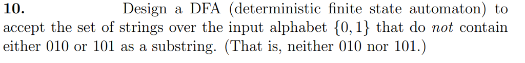 Solved Design a DFA (deterministic finite state automaton) | Chegg.com