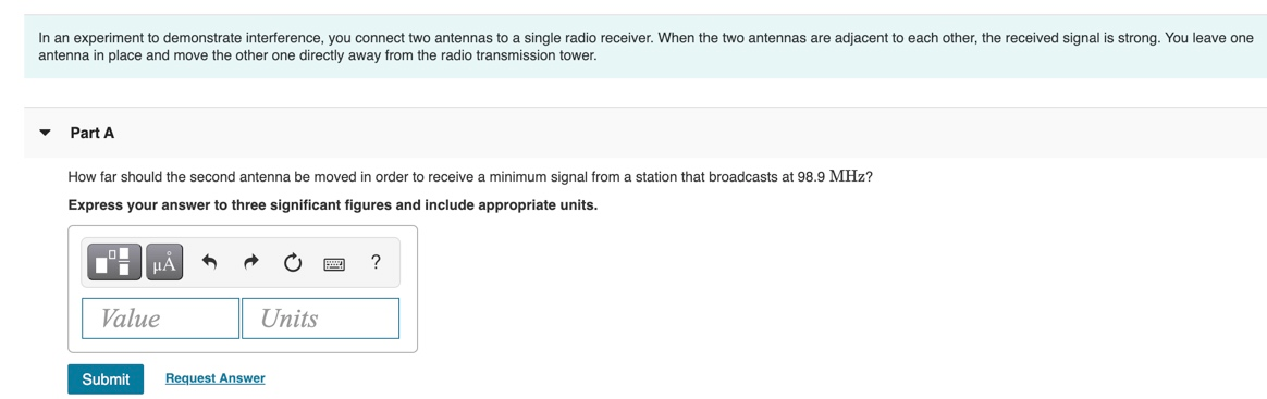 Solved In an experiment to demonstrate interference, you | Chegg.com
