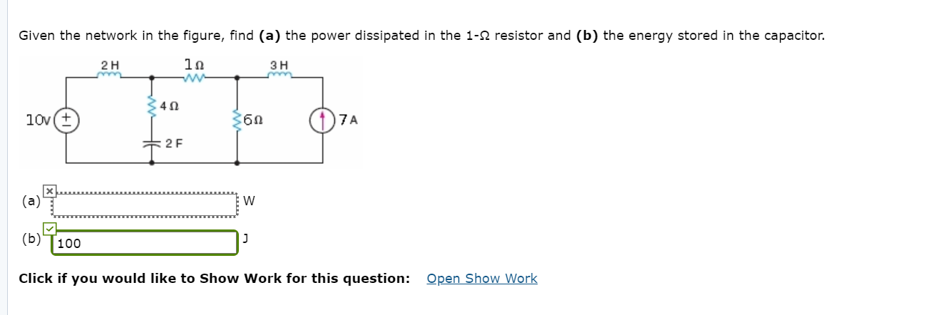 Solved Given the network in the figure, find (a) the power | Chegg.com