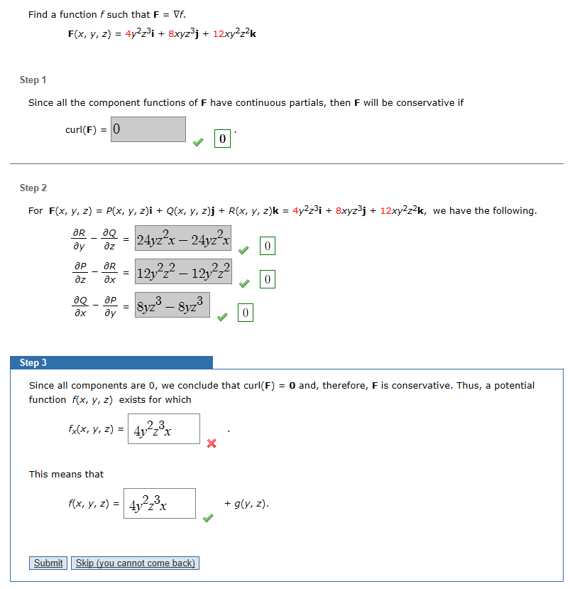 Solved Find A Function F Such That F Vf F X Y Z 4 Chegg Com