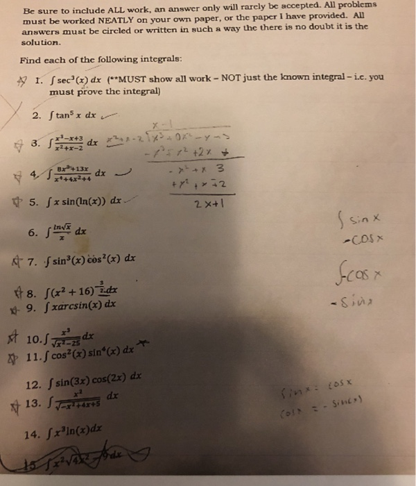 Solved sure to include ALL work, an answer only will rarcly | Chegg.com