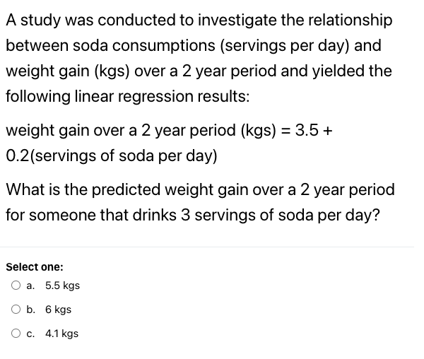 Solved A study was conducted to investigate the relationship | Chegg.com