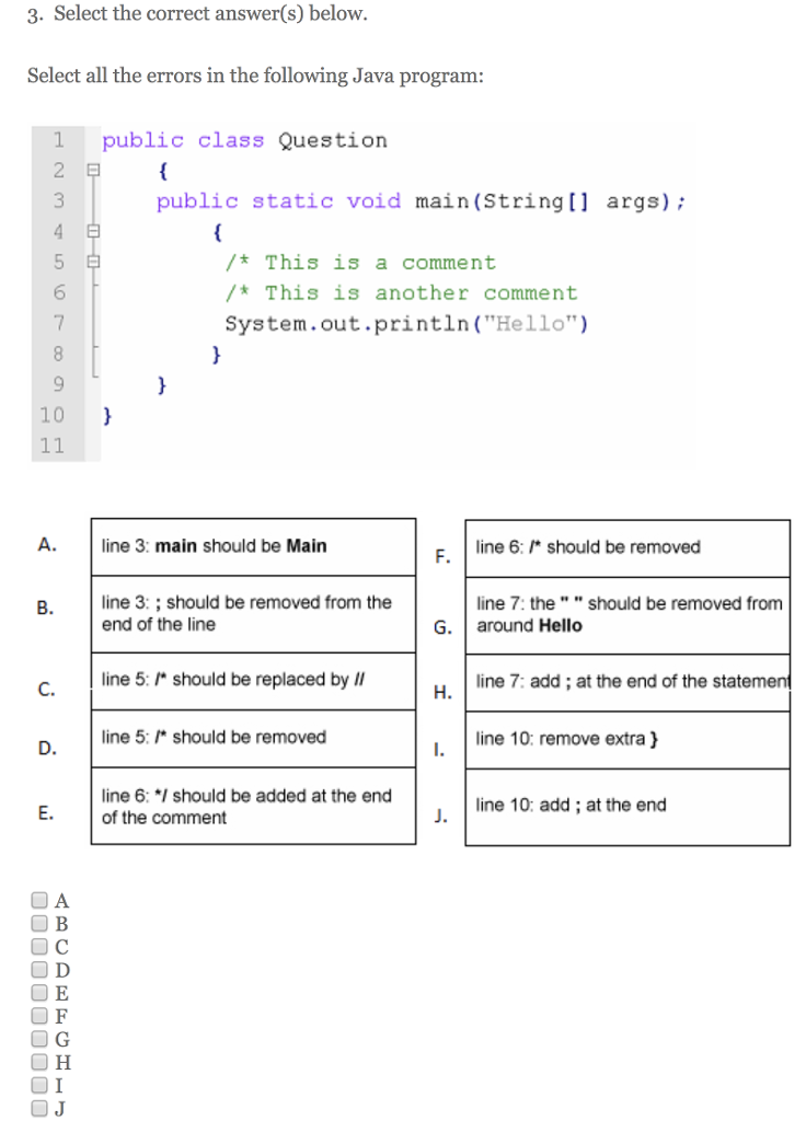 Solved 3. Select the correct answer(s) below. Select all the | Chegg.com
