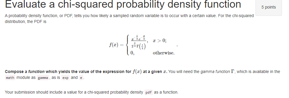 Using From Math Import Gamma Exp Def F X Chegg Com