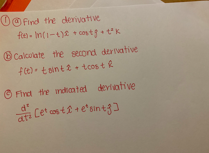 Solved 0 Find The Derivative Fct In 1 T E Costỹ Chegg Com
