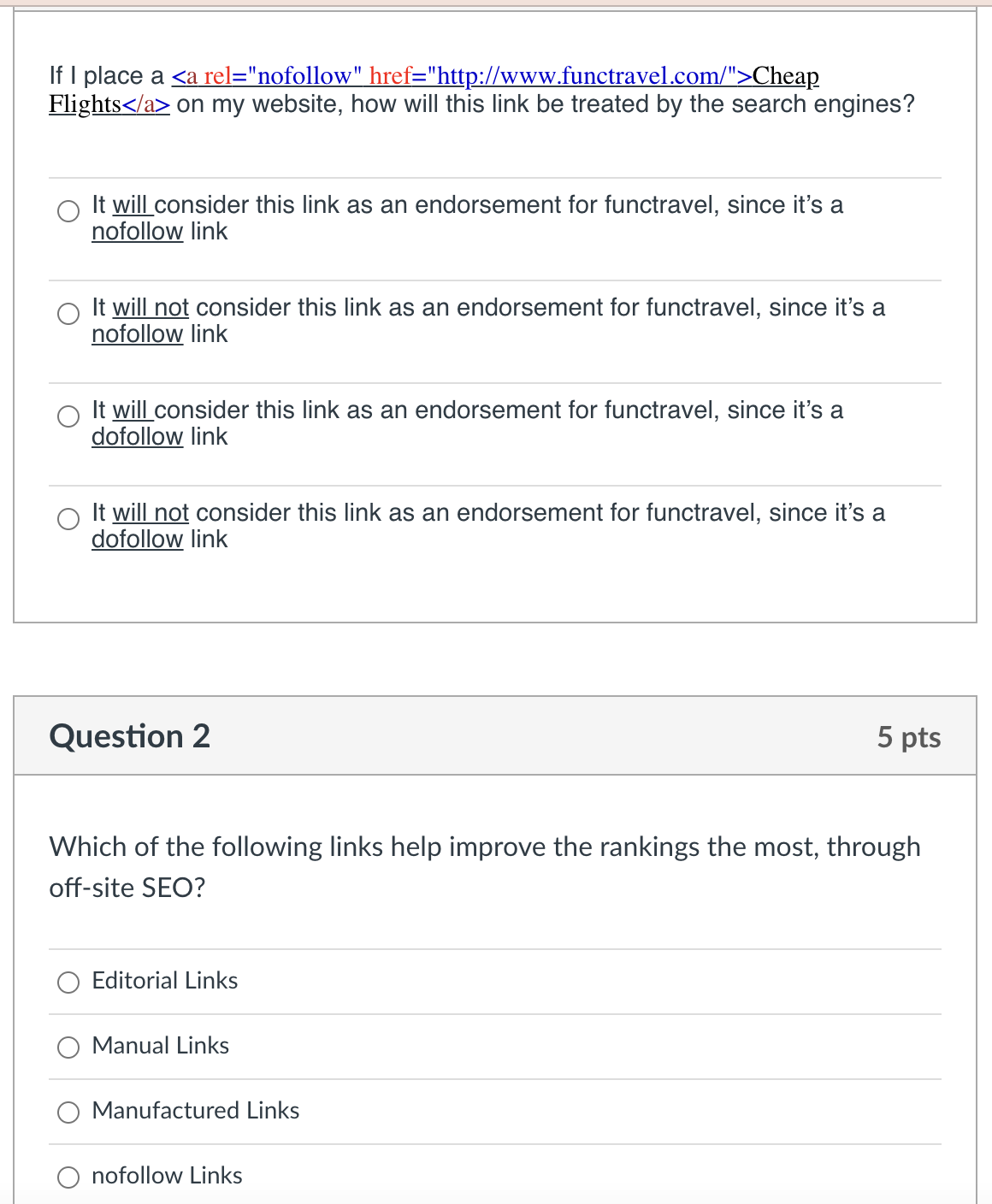 html a href rel nofollow