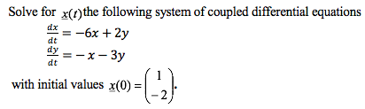 Solved Solve for x(1) the following system of coupled | Chegg.com
