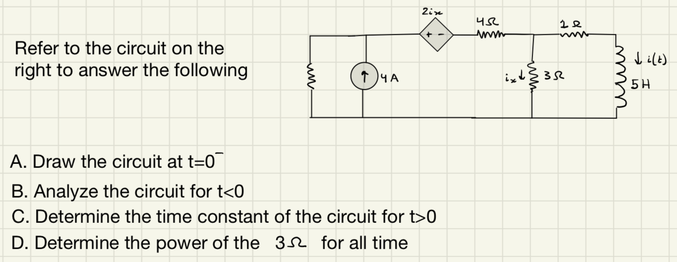 Refer to the circuit on the right to answer the | Chegg.com