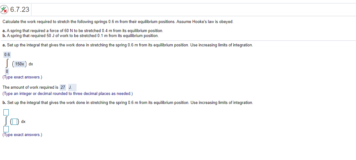 Solved 6.7.23 Calculate the work required to stretch the | Chegg.com