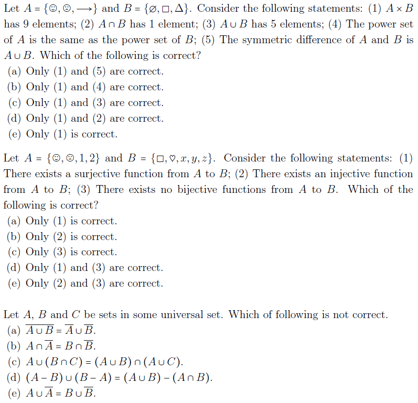 Solved Let A = {0,0, >} And B = {0, 0, A}. Consider The | Chegg.com