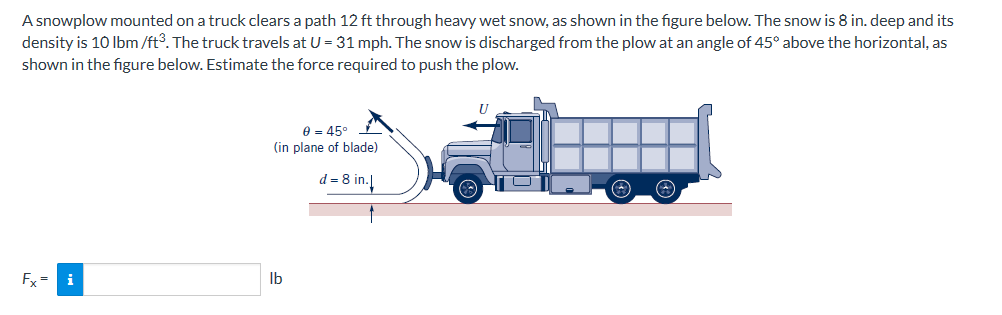 Solved A snowplow mounted on a truck clears a path 12 ft | Chegg.com