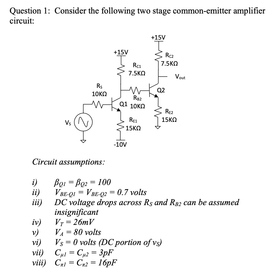 Solved Question 1: Consider the following two stage | Chegg.com
