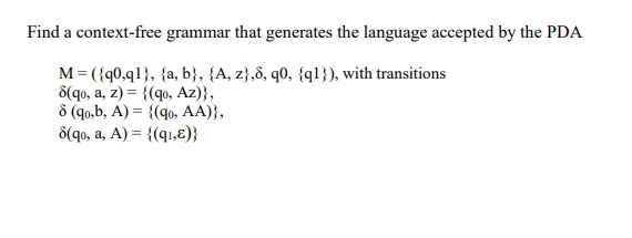 Solved Find a context-free grammar that generates the | Chegg.com