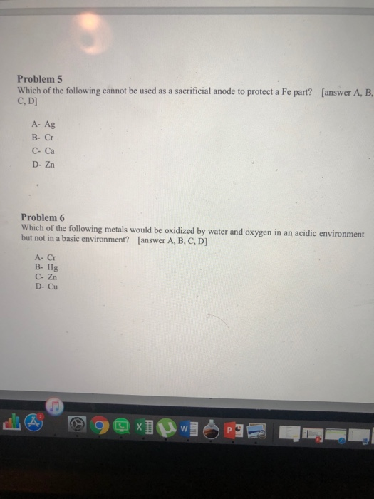 Solved Problem 5 Which of the following cannot be used as a | Chegg.com
