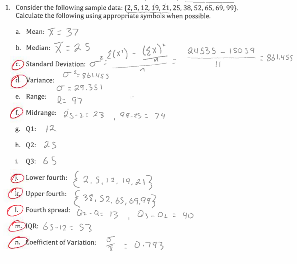 Solved 1. Consider the following sample data: 2, 5, 12,19, | Chegg.com